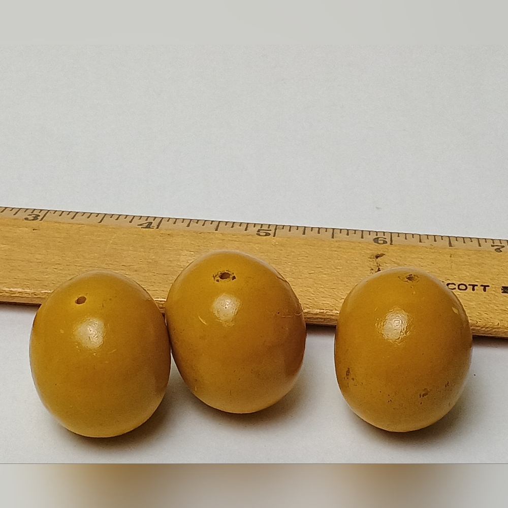 Vintage Tweety Bird Head Beads - Yellow Cartoon Charms (Set of 3) - Picture 4 of 9